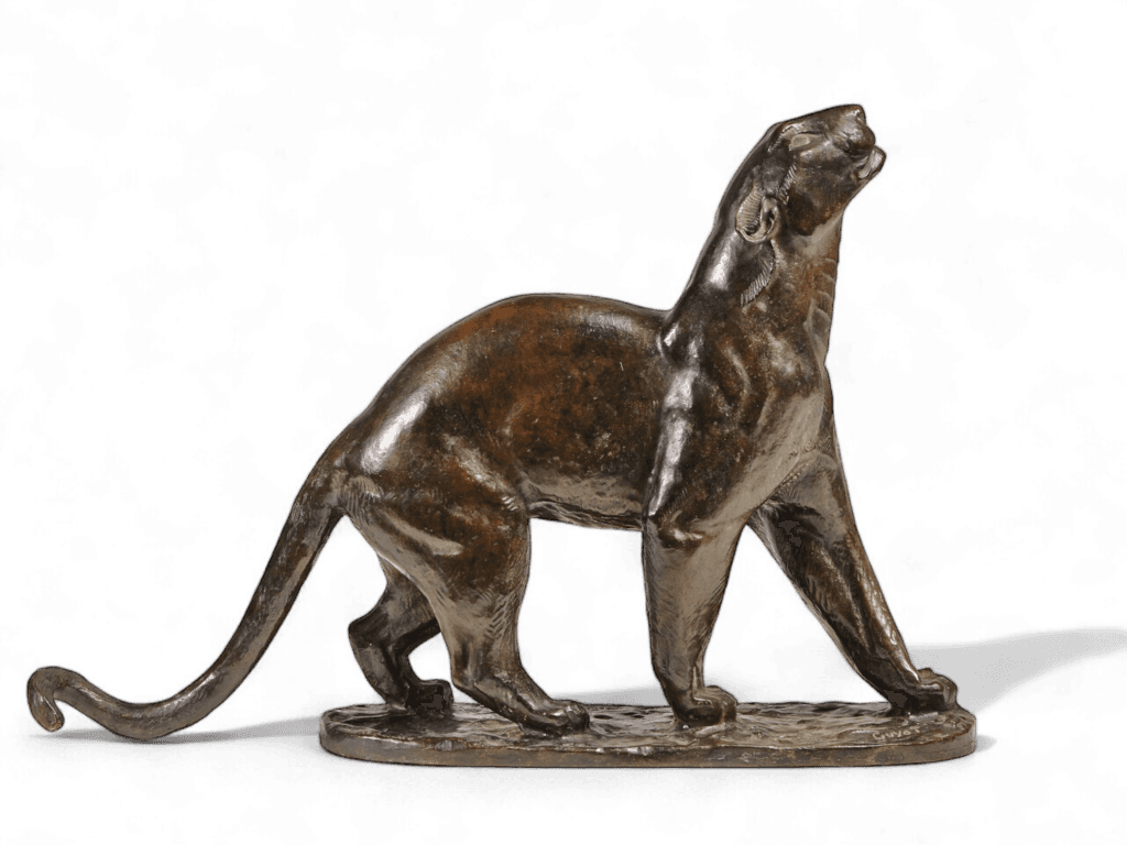 Bronze animalier — panthère marchant